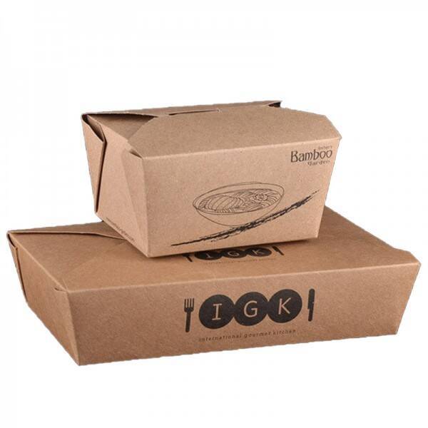 Disposable Environmental Fresh Food Boxes for Hamburger Food Box Customizable