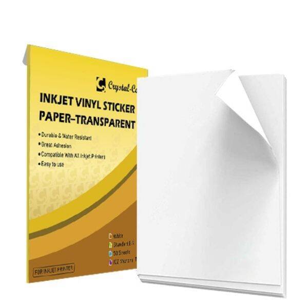 Inkjet Sheet Waterproof Clear A4 Printable Wholesale Laserjet Printabl Label Transparent Vinyl Sticker Paper