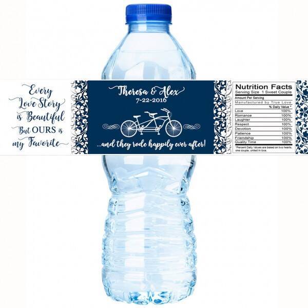 Adhesive Customized Water Labels For Drinks Bottle Packaging