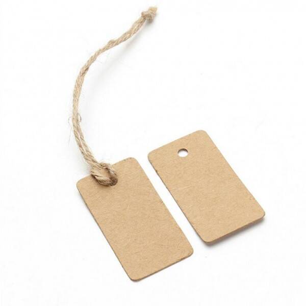 Kraft Paper Small Tags，paper Product Hang Tags for Clothing Garment
