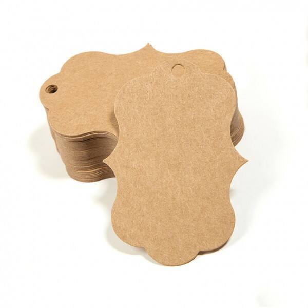 Kraft Paper Small Tags，paper Product Hang Tags for Clothing Garment