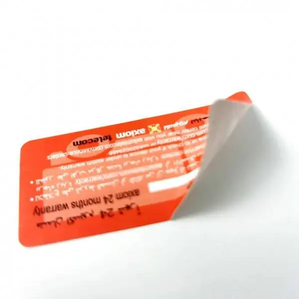 Custom Printing Fragile Paper Egg Shell Sticker, Destructible Sticker