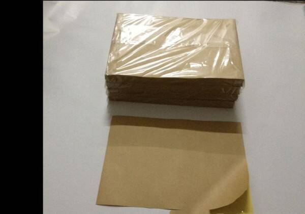 Smooth Surface Hot Melt Adhesive Kraft Paper Label Customized Sticker Paper