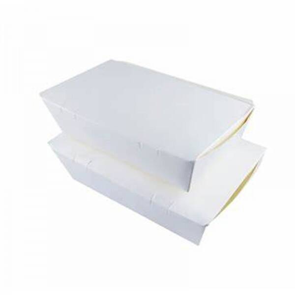 Food Grade Disposable Snack Boxes White Color Food Paper Board