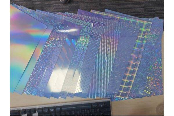 Hologram inkjet printer label