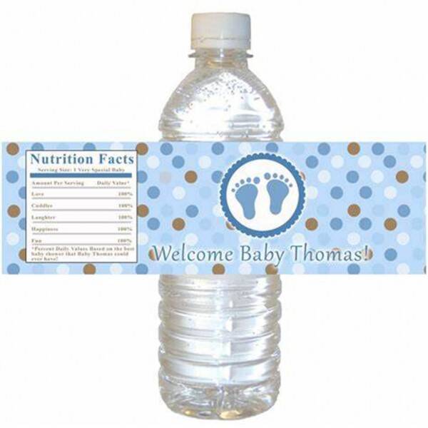 Adhesive Customized Water Labels For Drinks Bottle Packaging