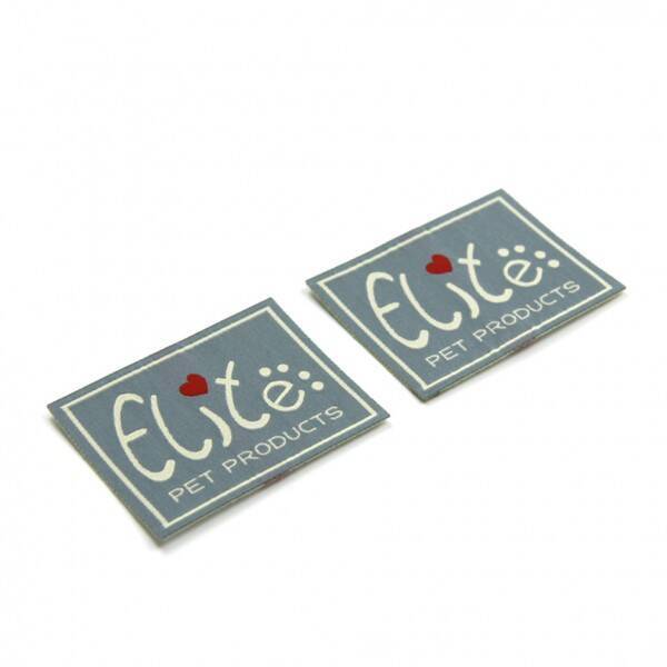 Private Logo High Density Fabric Garment Labels, Customized Self Adhesive Fabric Labels