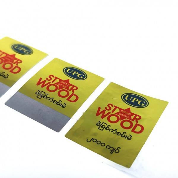 Security Anti-Counterfeiting Scratch Off Stickers For Industries Telecom Telephone Cards