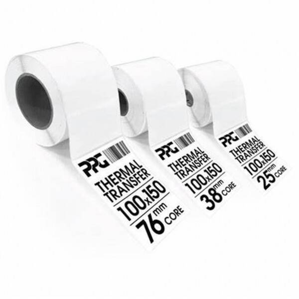 White Color Acrylic Based Adhesive Thermal Transfer Labels For Screens, Reverses