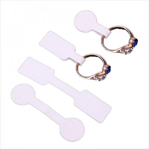 Supermarket Jewelry Labels High Security, Barcode Price Sticker Tag Bright White