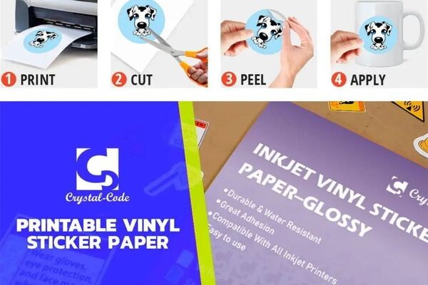 Waterproof Printable Vinyl A4 Inkjet Sheet Waterproof Printable A3 High Wholesale White Printabl Glossy Vinyl Sticker Paper